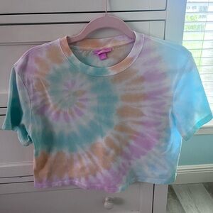 Stoney Clover Lane Tie-Dye Cropped T-Shirt